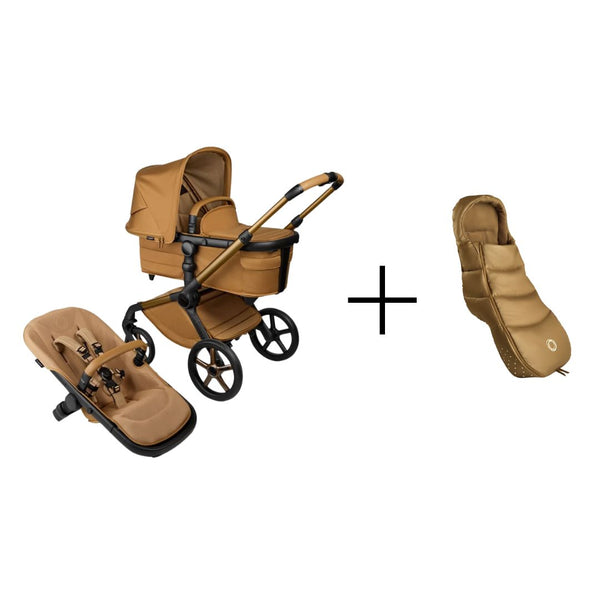 Bugaboo Fox 5 Noir Limited Edition - Amber Glow (Plus Free Footmuff)