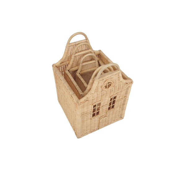 CuddleCo Dutch House Storage Baskets - Set of 3