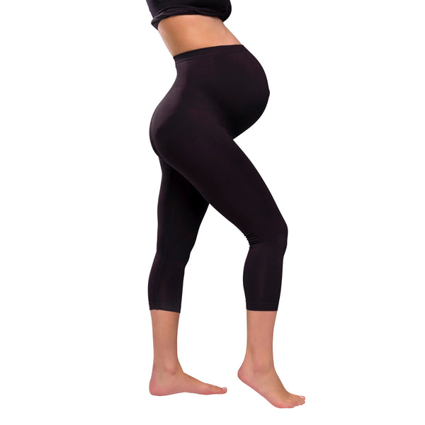 Carriwell 3/4 Length Maternity Support Leggings - Medium - Black