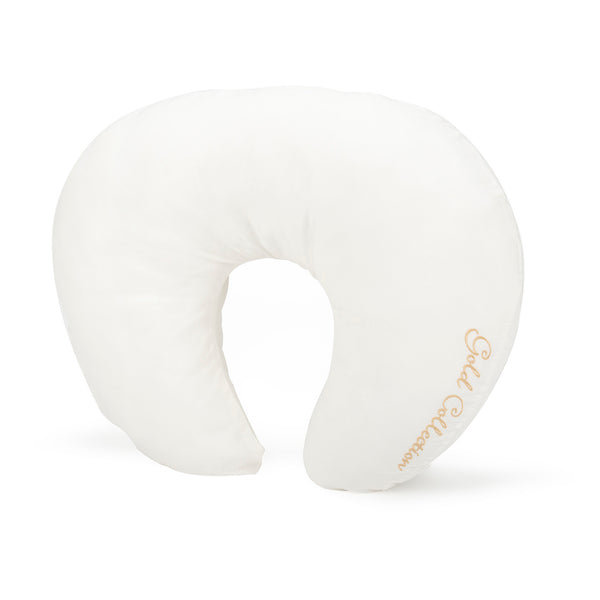 CuddleCo Mother&Baby Organic Cotton Feeding and Infant Support Pillow - White