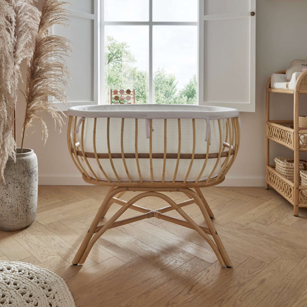 CuddleCo Aria Crib  - Rattan