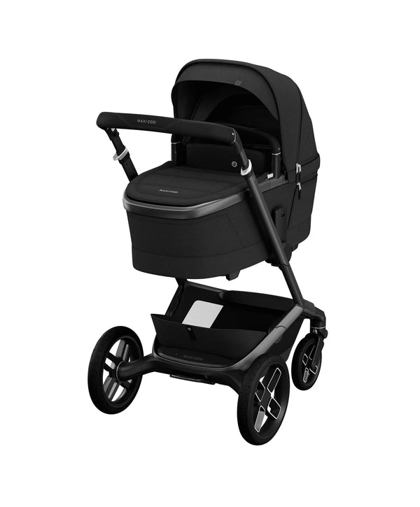 Maxi-Cosi Fame Pushchair and Carrycot- Twillic Black With Black Wheels