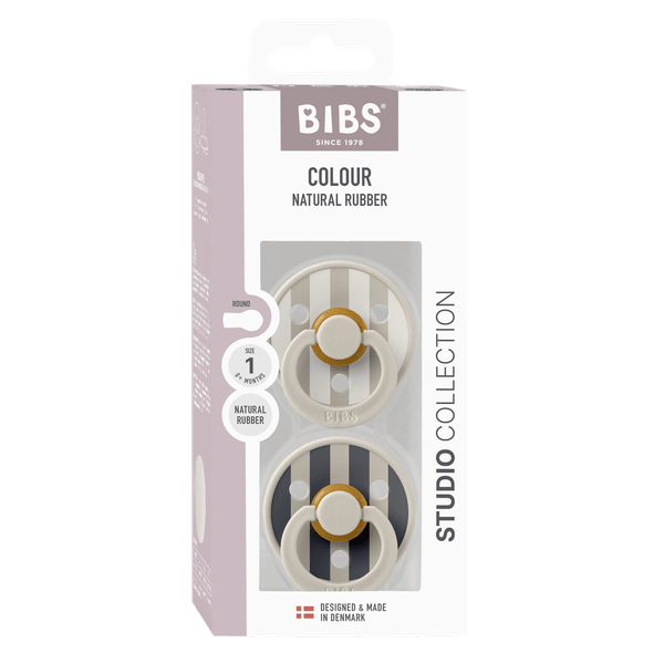 BIBS STUDIO Colour 2 Pack Block - Pack Size 1 (0-6 months)